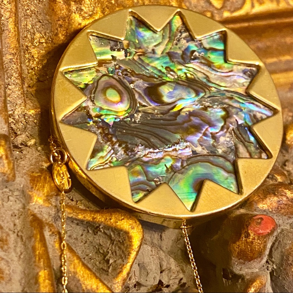 House of Harlow ABALONE 14k Gold Necklace